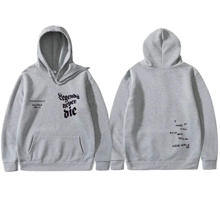 Juice WRLD in Loving Memory Hoodie Autumn and Winter Fleece Sweater ...