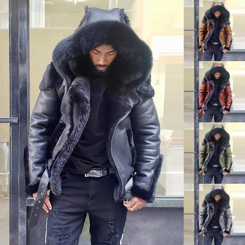 Man Sheepskin Jacket Men Winter Fur Jacket – Chyhua