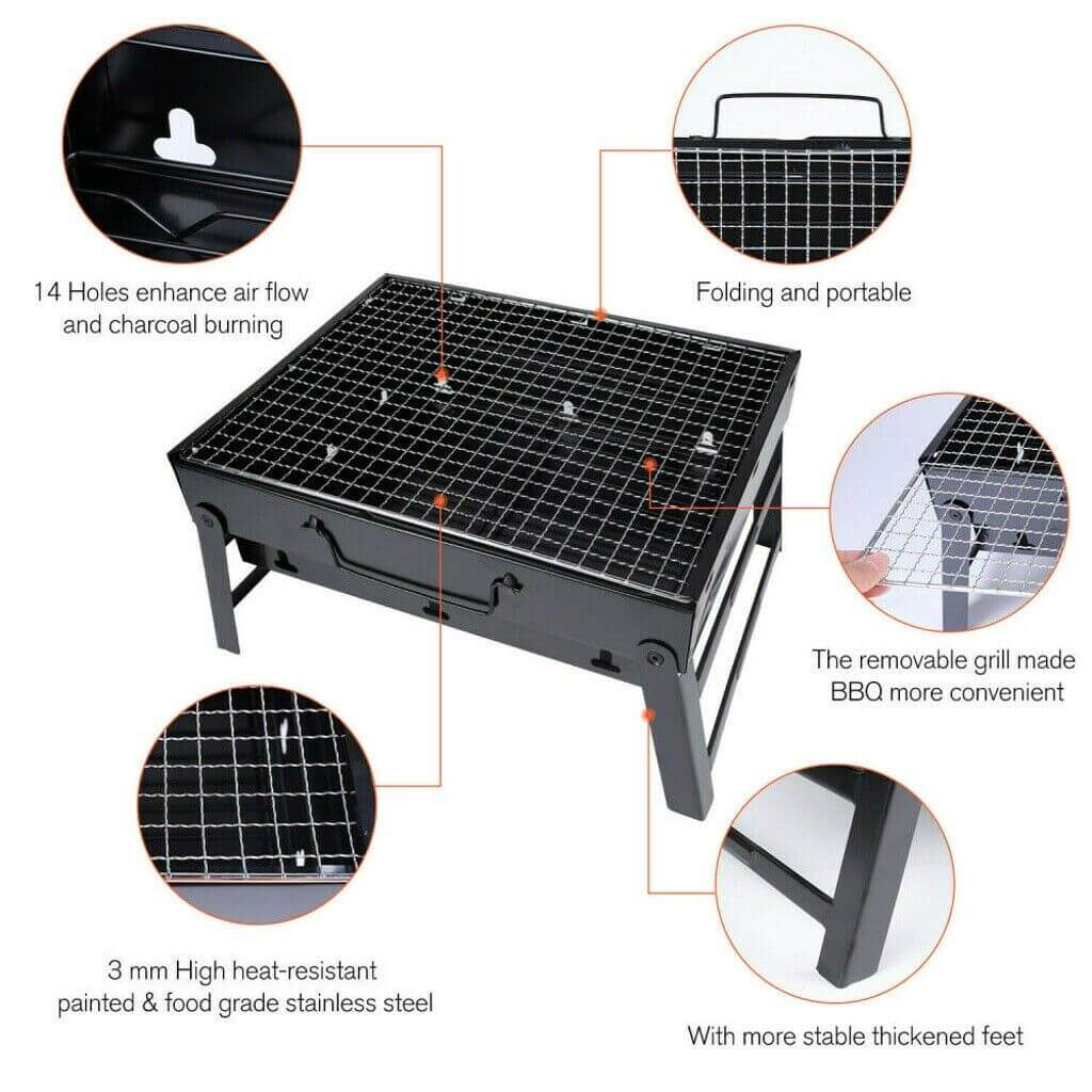 Portable Fold Barbecue Charcoal Grill – Chyhua