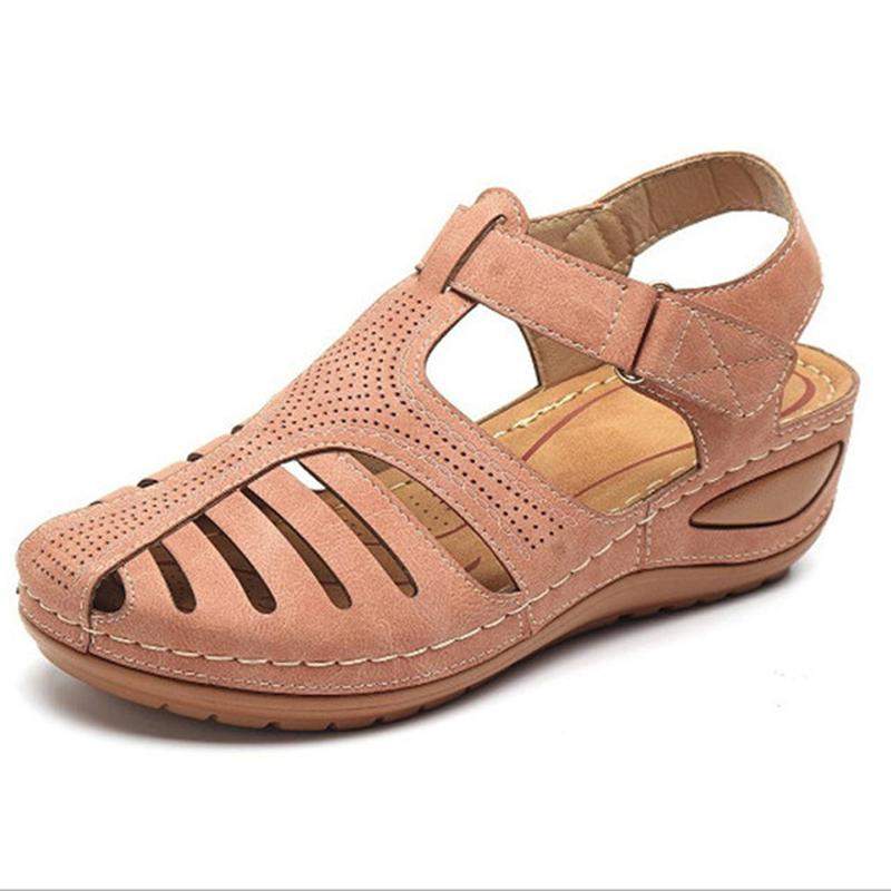 Bebebee - Soft PU Leather Closed Toe Vintage Anti-Slip Sandals - Image 22