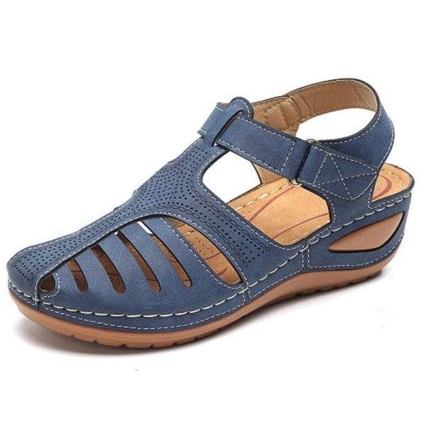 Bebebee - Soft PU Leather Closed Toe Vintage Anti-Slip Sandals - Image 23