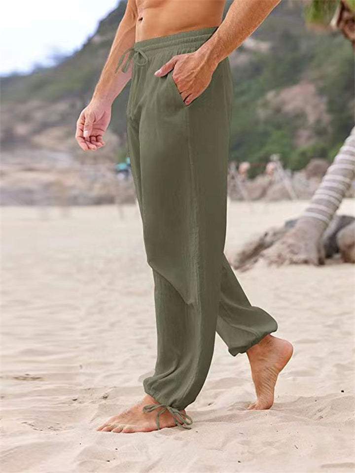 Loose Lightweight Stretchy Men’s Drawstring Beach Pants – Chyhua