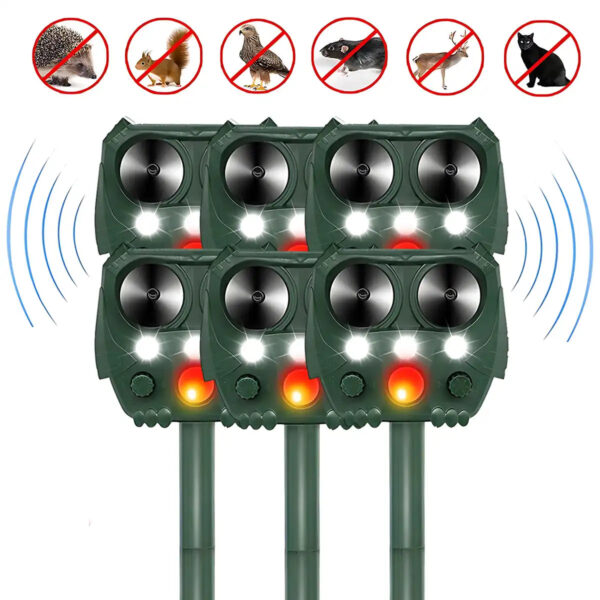 Solar Ultrasonic Animal & Pet Repeller Motion Sensor Repels Birds, Snakes, Raccoons, Skunks, Deer, Cats, Dogs, Rats - Image 13
