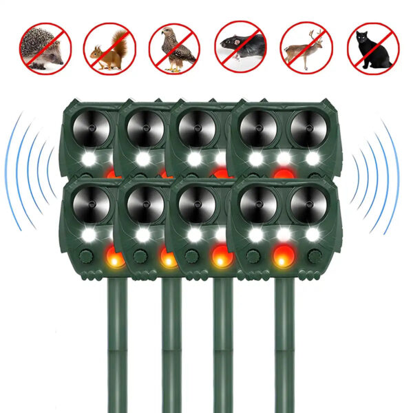 Solar Ultrasonic Animal & Pet Repeller Motion Sensor Repels Birds, Snakes, Raccoons, Skunks, Deer, Cats, Dogs, Rats - Image 14
