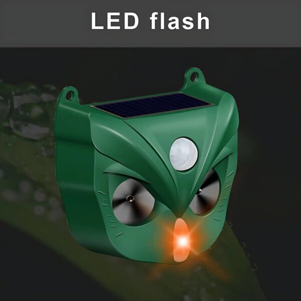 Ultrasonic Solar Yard Animal Repeller with Motion Sensor and Flash Light - For Rodents Squirrel Dogs - Image 4